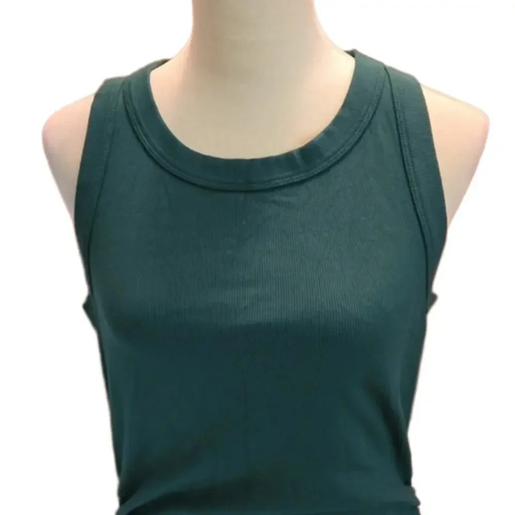 Michael Stars Women's Side-Ruched Ultra Rib Midi Dress - Scoop Neck, Size XLP - Picture 2 of 15